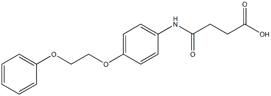 4-oxo-4-{[4-(2-phenoxyethoxy)phenyl]amino}butanoic acid CAS#: 881583-62-6