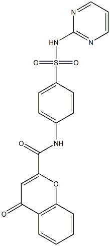 4-oxo-N-{4-[(2-pyrimidinylamino)sulfonyl]phenyl}-4H-chromene-2-carboxamide CAS#: 879775-51-6