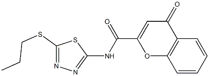 4-oxo-N-[5-(propylsulfanyl)-1,3,4-thiadiazol-2-yl]-4H-chromene-2-carboxamide CAS#: 880792-50-7