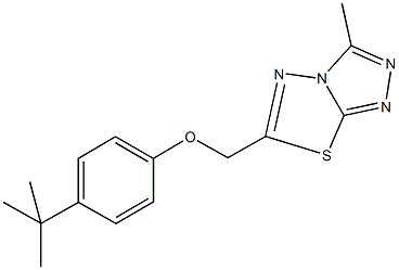 4-tert-butylphenyl (3-methyl[1,2,4]triazolo[3,4-b][1,3,4]thiadiazol-6-yl)methyl ether CAS#: 876886-15-6