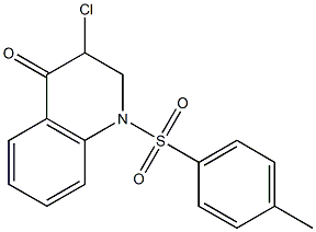 4(1)-Quinolone, 3-chloro-2,3-dihydro-1-p-tolylsulfonyl- (2CI) CAS#: 861369-05-3