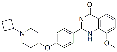 4(1H)-Quinazolinone,  2-[4-[(1-cyclobutyl-4-piperidinyl)oxy]phenyl]-8-methoxy-  (9CI) CAS#: 870996-72-8