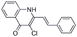 4(1H)-Quinolinone,  3-chloro-2-(2-phenylethenyl)- CAS#: 862851-46-5