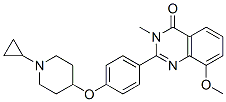4(3H)-Quinazolinone,  2-[4-[(1-cyclopropyl-4-piperidinyl)oxy]phenyl]-8-methoxy-3-methyl- CAS#: 870997-45-8