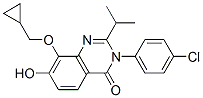 4(3H)-Quinazolinone,  3-(4-chlorophenyl)-8-(cyclopropylmethoxy)-7-hydroxy-2-(1-methylethyl)- CAS#: 871814-22-1