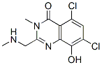 4(3H)-Quinazolinone,  5,7-dichloro-8-hydroxy-3-methyl-2-[(methylamino)methyl]- CAS#: 866318-15-2