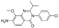 4(3H)-Quinazolinone,  7-amino-3-(4-chlorophenyl)-8-methoxy-2-(1-methylethyl)- CAS#: 871814-54-9