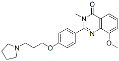 4(3H)-Quinazolinone,  8-methoxy-3-methyl-2-[4-[3-(1-pyrrolidinyl)propoxy]phenyl]- CAS#: 870997-30-1