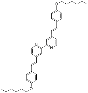 4,4'-Bis[(1E)-2-[4-(hexyloxy)phenyl]ethenyl]-2,2'-bipyridine CAS#: 846563-66-4
