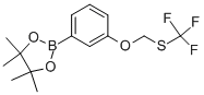 4,4,5,5-TETRAMETHYL-2-(3-TRIFLUOROMETHYLSULFANYLMETHOXY-PHENYL)-[1,3,2]DIOXABOROLANE CAS#: 864754-45-0