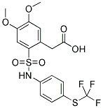 [4,5-DIMETHOXY-2-(4-TRIFLUOROMETHYLSULFANYL-PHENYLSULFAMOYL)-PHENYL]ACETIC ACID CAS#: 886499-12-3