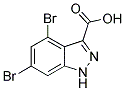 4,6-DIBROMO-1H-INDAZOLE-3-CARBOXYLIC ACID CAS#: 885518-30-9
