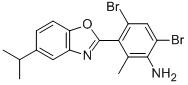 4,6-DIBROMO-3-(5-ISOPROPYL-1,3-BENZOXAZOL-2-YL)-2-METHYLANILINE CAS#: 875000-06-9