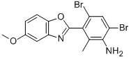 4,6-DIBROMO-3-(5-METHOXY-1,3-BENZOXAZOL-2-YL)-2-METHYLANILINE CAS#: 875000-01-4