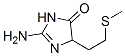 4H-Imidazol-4-one,  2-amino-3,5-dihydro-5-[2-(methylthio)ethyl]- CAS#: 872784-57-1