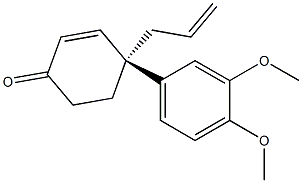 (4R)-4-(3,4-DiMethoxyphenyl)-4-(2-propen-1-yl)-2-cyclohexen-1-one CAS#: 866394-49-2
