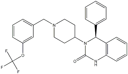 (4S)-3,4-Dihydro-4-phenyl-3-[1-[[3-(trifluoromethoxy)phenyl]methyl]-4-piperidinyl]-2(1H)-quinazolinone CAS#: 877606-63-8