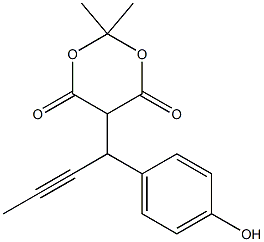 (+/-)-5-[1-(4-hydroxy-phenyl)-but-2-ynyl]-2,2-dimethyl-[1,3]dioxane-4,6-dione CAS#: 865233-33-6