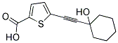 5-(1-HYDROXY-CYCLOHEXYLETHYNYL)-THIOPHENE-2-CARBOXYLIC ACID CAS#: 886505-55-1