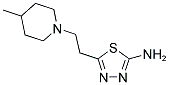 5-[2-(4-METHYL-PIPERIDIN-1-YL)-ETHYL]-[1,3,4]-THIADIAZOL-2-YLAMINE CAS#: 878415-85-1