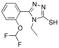5-(2-DIFLUOROMETHOXY-PHENYL)-4-ETHYL-4 H-[1,2,4]TRIAZOLE-3-THIOL CAS#: 832127-32-9