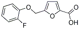 5-[(2-FLUOROPHENOXY)METHYL]-2-FUROIC ACID CAS#: 893743-46-9