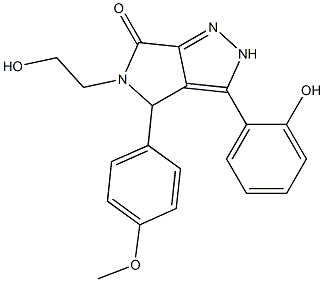 5-(2-hydroxyethyl)-3-(2-hydroxyphenyl)-4-(4-methoxyphenyl)-4,5-dihydropyrrolo[3,4-c]pyrazol-6(2H)-one CAS#: 880394-80-9