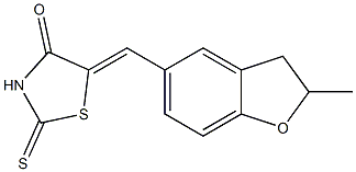 5-[(2-methyl-2,3-dihydro-1-benzofuran-5-yl)methylene]-2-thioxo-1,3-thiazolidin-4-one CAS#: 873080-52-5