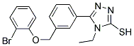 5-[3-(2-BROMO-PHENOXYMETHYL)-PHENYL]-4-ETHYL-4H-[1,2,4]TRIAZOLE-3-THIOL CAS#: 828291-81-2