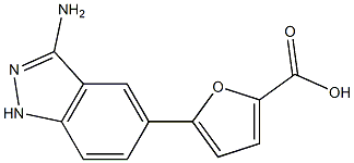 5-(3-Amino-1H-indazol-5-yl)furan-2-carboxylic acid CAS#: 871708-18-8