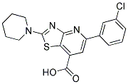 5-(3-CHLOROPHENYL)-2-PIPERIDIN-1-YL[1,3]THIAZOLO[4,5-B]PYRIDINE-7-CARBOXYLIC ACID CAS#: 852388-72-8