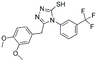 5-(3,4-DIMETHOXY-BENZYL)-4-(3-TRIFLUOROMETHYL-PHENYL)-4H-[1,2,4]TRIAZOLE-3-THIOL CAS#: 883019-83-8