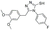 5-(3,4-DIMETHOXY-BENZYL)-4-(4-FLUORO-PHENYL)-4H-[1,2,4]TRIAZOLE-3-THIOL CAS#: 883019-45-2