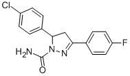 5-(4-Chlorophenyl)-3-(4-fluorophenyl)-4,5-dihydro-1H-pyrazole-1-carboxamide CAS#: 885269-72-7
