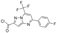 5-(4-FLUORO-PHENYL)-7-TRIFLUOROMETHYL-PYRAZOLO[1,5-A]PYRIMIDINE-2-CARBONYL CHLORIDE CAS#: 848422-44-6