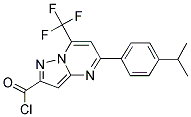 5-(4-ISOPROPYL-PHENYL)-7-TRIFLUOROMETHYL-PYRAZOLO-[1,5-A]PYRIMIDINE-2-CARBONYL CHLORIDE CAS#: 865412-32-4