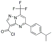 5-(4-ISOPROPYL-PHENYL)-7-TRIFLUOROMETHYL-PYRAZOLO-[1,5-A]PYRIMIDINE-3-CARBONYL CHLORIDE CAS#: 865412-31-3