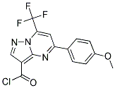 5-(4-METHOXY-PHENYL)-7-TRIFLUOROMETHYL-PYRAZOLO[1,5-A]PYRIMIDINE-3-CARBONYL CHLORIDE CAS#: 848422-75-3