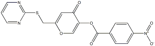 5-[(4-Nitrobenzoyl)oxy]-2-[(2-pyrimidinylthio)methyl]-4H-pyran-4-one CAS#: 877636-42-5