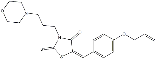 5-[4-(allyloxy)benzylidene]-3-[3-(4-morpholinyl)propyl]-2-thioxo-1,3-thiazolidin-4-one CAS#: 853904-45-7