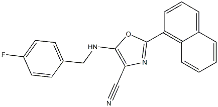 5-[(4-fluorobenzyl)amino]-2-(naphthalen-1-yl)-1,3-oxazole-4-carbonitrile CAS#: 847859-65-8