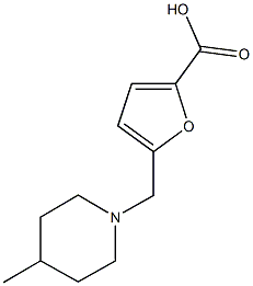 5-[(4-methylpiperidin-1-yl)methyl]-2-furoic acid CAS#: 883543-32-6