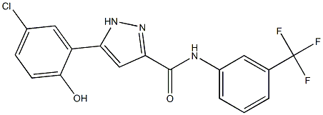 5-(5-chloro-2-hydroxyphenyl)-N-[3-(trifluoromethyl)phenyl]-1H-pyrazole-3-carboxamide CAS#: 879463-35-1