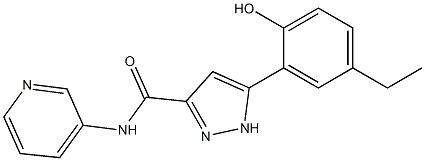 5-(5-ethyl-2-hydroxyphenyl)-N-(pyridin-3-yl)-1H-pyrazole-3-carboxamide CAS#: 879478-47-4
