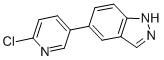5-(6-CHLORO-PYRIDIN-3-YL)-1H-INDAZOLE CAS#: 885271-19-2