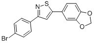 5-(BENZO[D][1,3]DIOXOL-5-YL)-3-(4-BROMOPHENYL)ISOTHIAZOLE CAS#: 850349-76-7