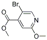 5-BROMO-2-METHOXY-ISONICOTINIC ACID METHYL ESTER CAS#: 886365-25-9