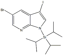 5-BROMO-3-IODO-1-TRIISOPROPYLSILANYL-1H-PYRROLO[2,3-B]PYRIDINE CAS#: 875639-49-9