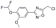 5-(CHLOROMETHYL)-3-[4-(DIFLUOROMETHOXY)-3-METHOXYPHENYL]-1,2,4-OXADIAZOLE CAS#: 852399-92-9