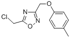 5-(CHLOROMETHYL)-3-[(4-METHYLPHENOXY)METHYL]-1,2,4-OXADIAZOLE CAS#: 850375-37-0